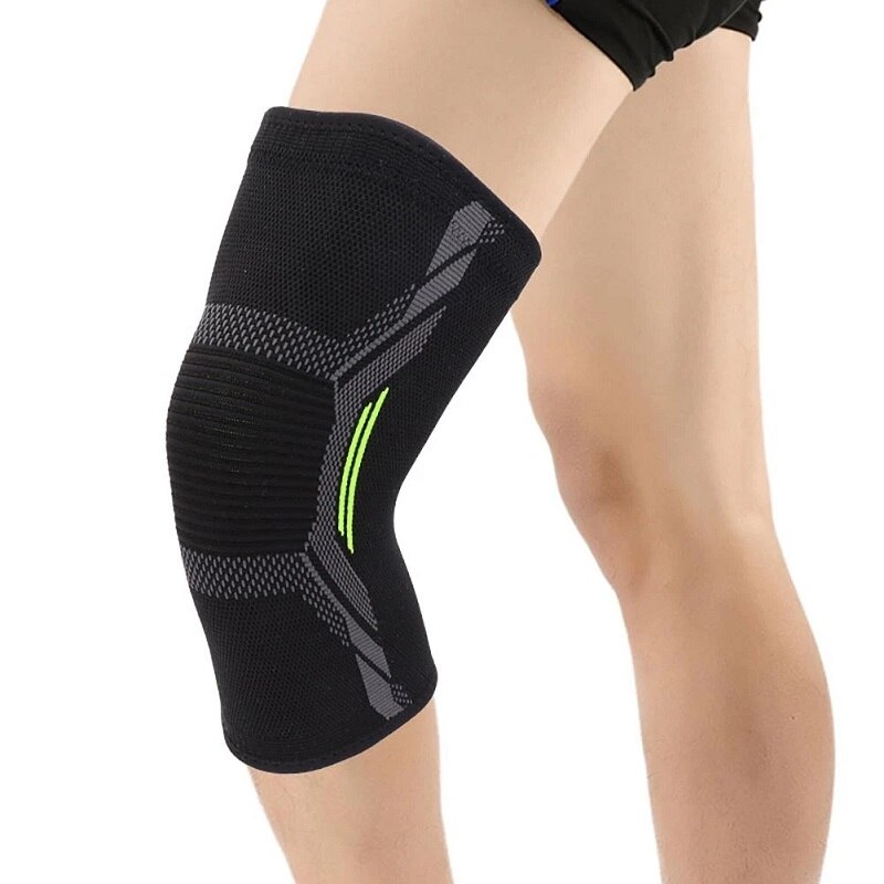 Running Gear In The Cold - Single Knee Pad Knitted Nylon Sports