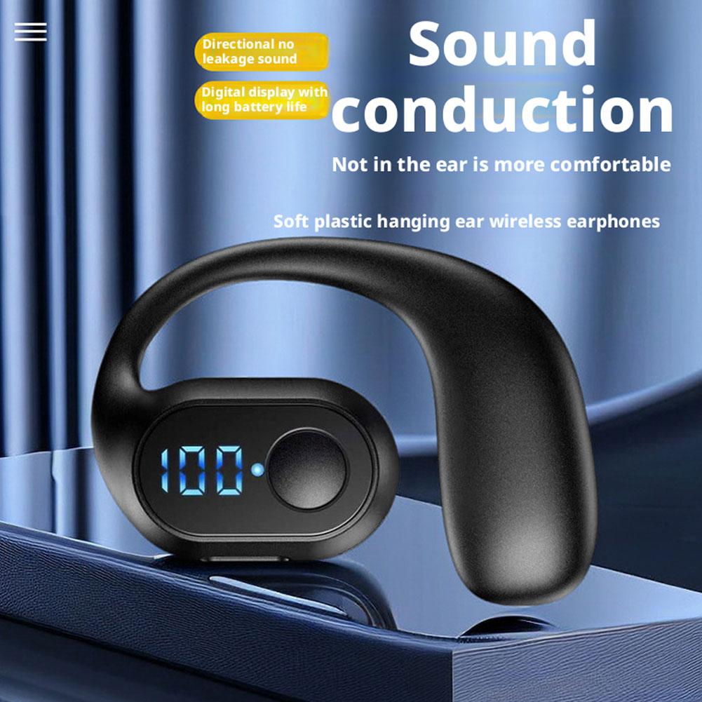 Earphone Sport Hook - LED Display Wireless Bluetooth 5.3 Earphones