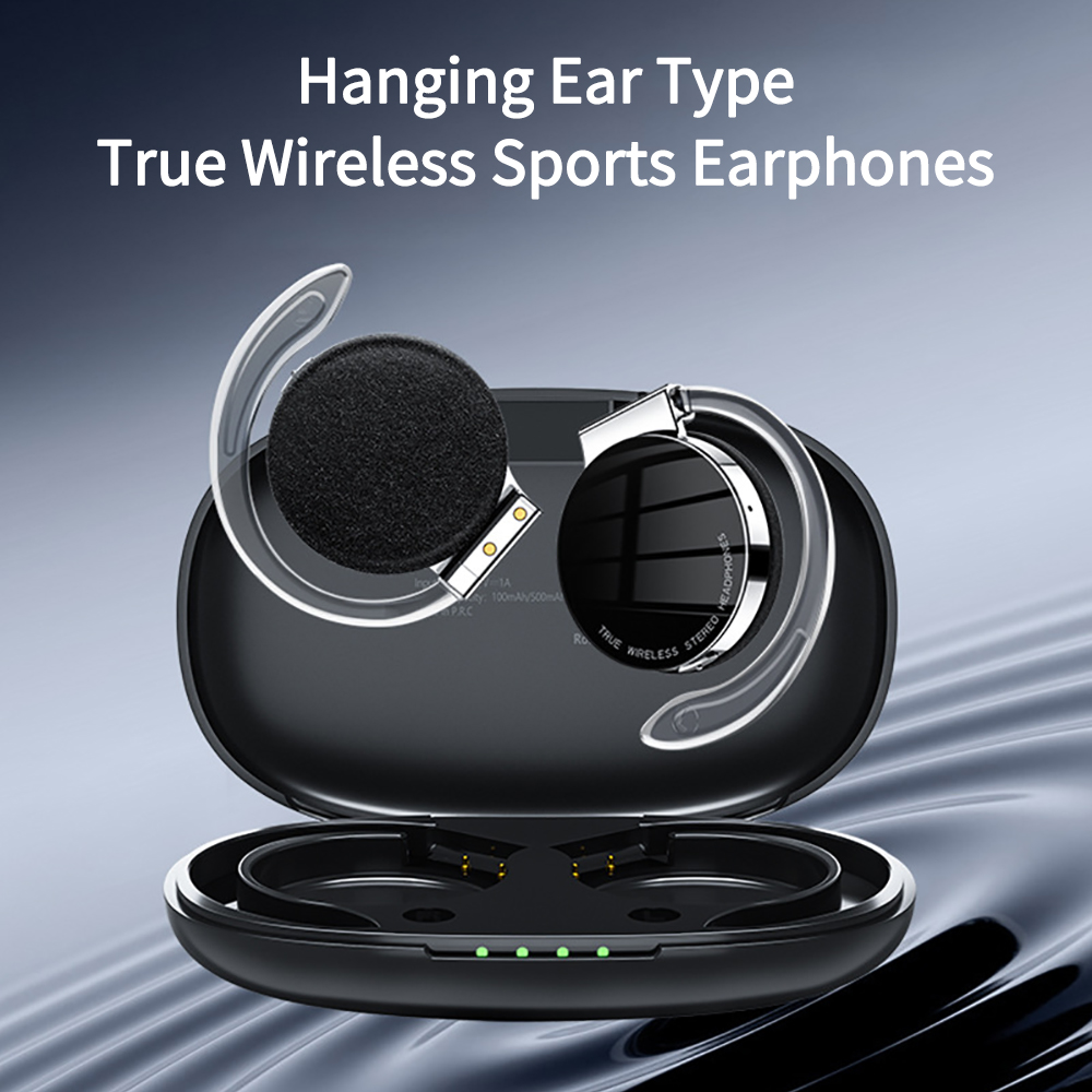 Earphone Sport Hook - F2 TWS Wireless Bluetooth Headset On-Ear