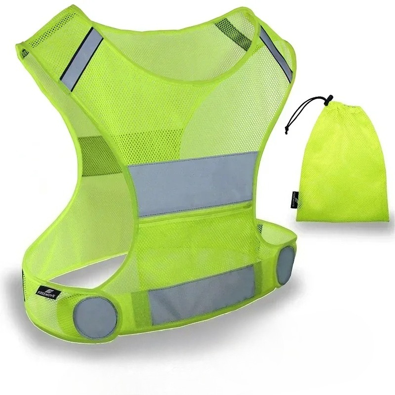 Reflective Running Gear Vest - 1 Set Construction Site Outdoor Running