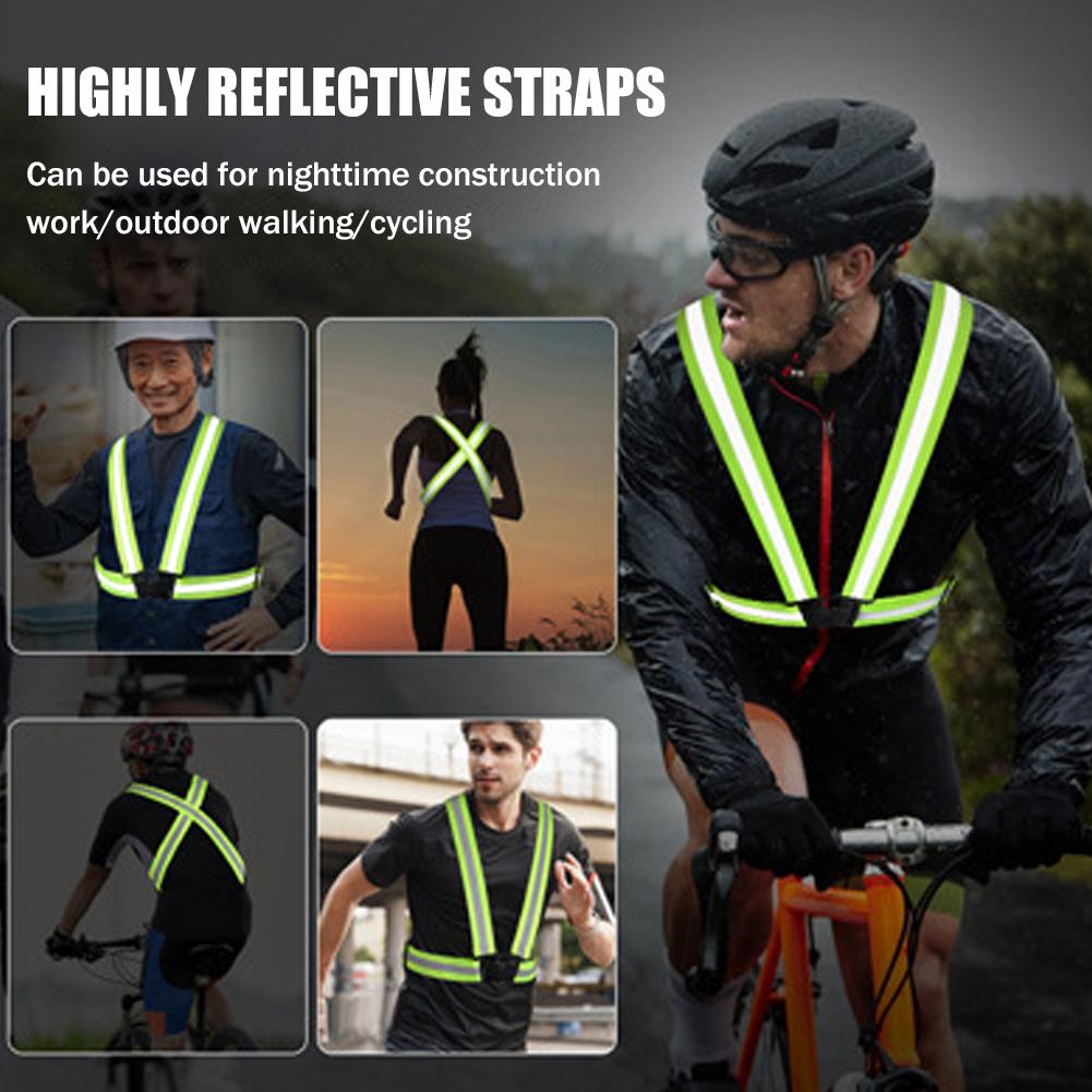 Outdoor Adjustable Safety Vest - Reflective Running Gear Vest recension och pris