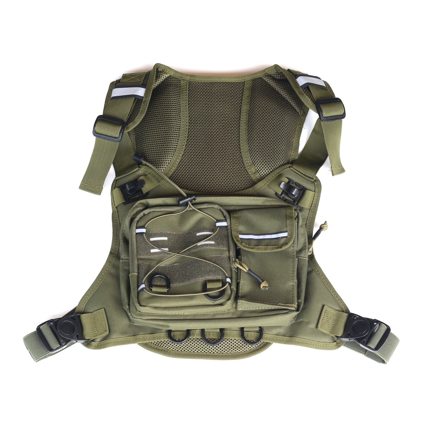 Tactical Vest Chest Bag Lightw - Reflective Running Gear Vest recension och pris
