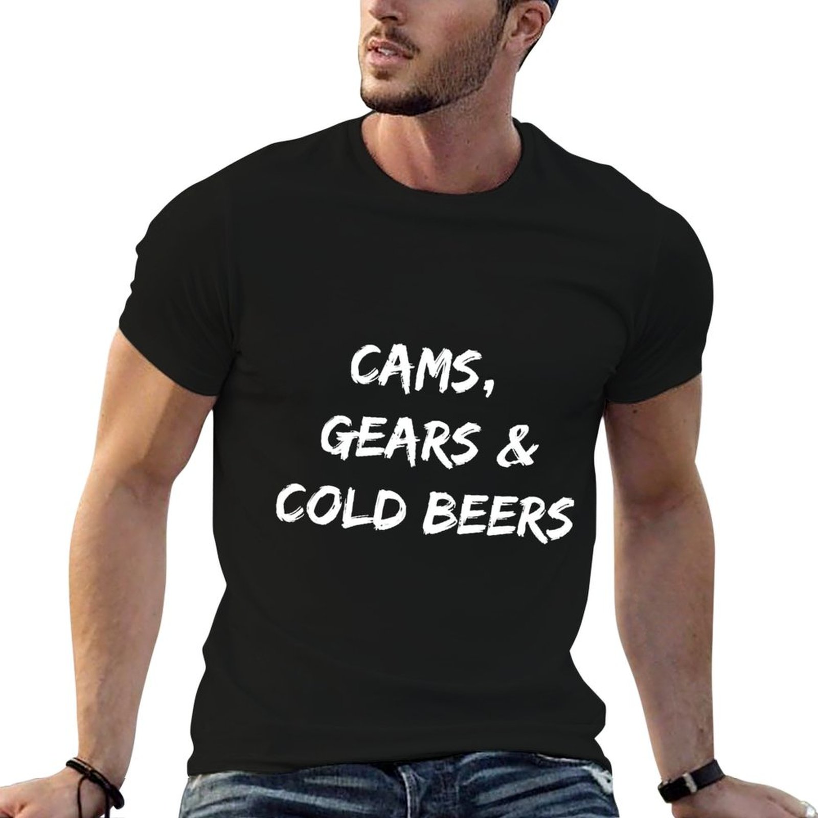 Cams, Gears & Cold Beers T-Shi - Running Gear In The Cold recension och pris