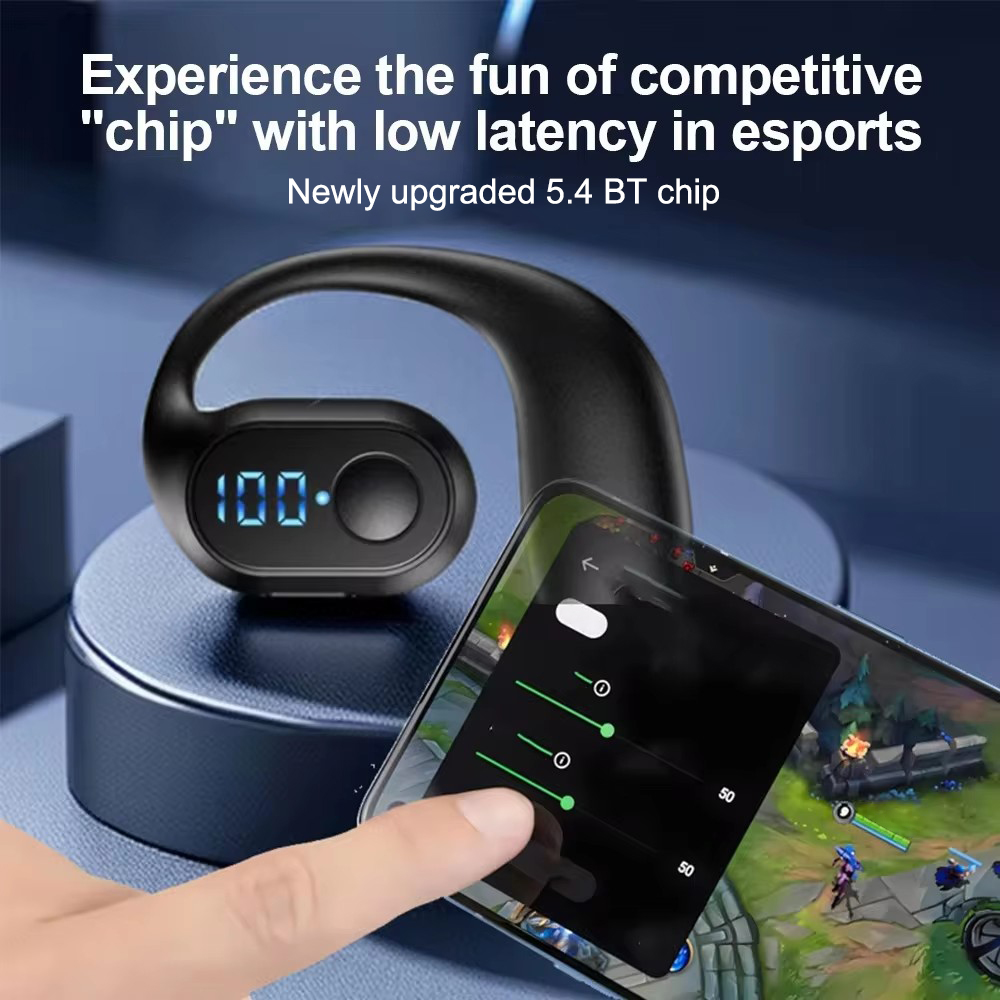 Wireless Bluetooth 5.4 Ear Hoo - Earphone Sport Hook recension och pris