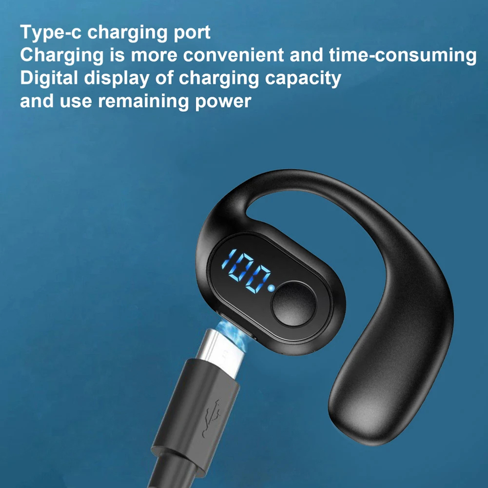 Wireless Bluetooth 5.4 Ear Hoo - Earphone Sport Hook recension och pris