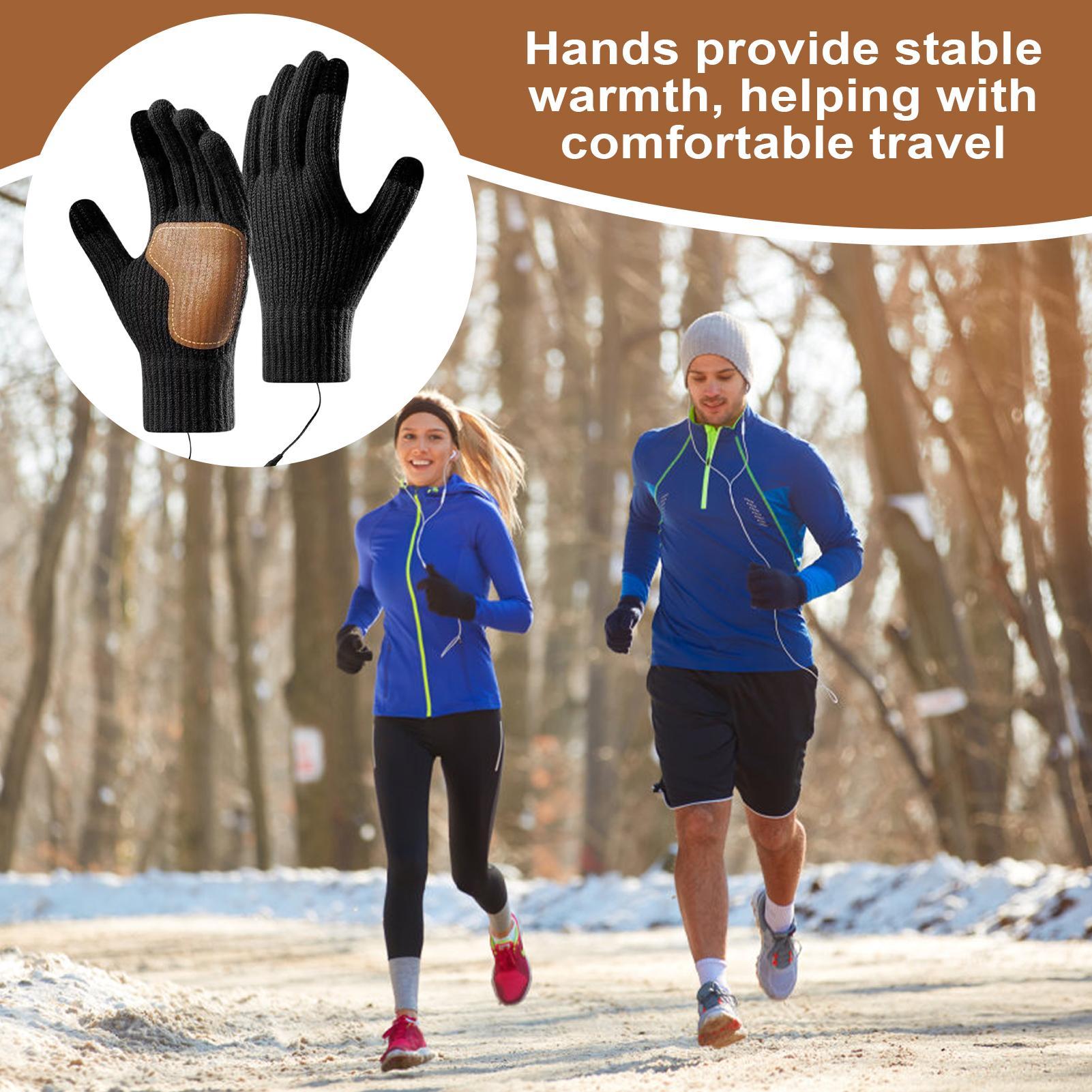USB Heated Gloves with Touchsc - Running Gear Cold Weather Men recension och pris