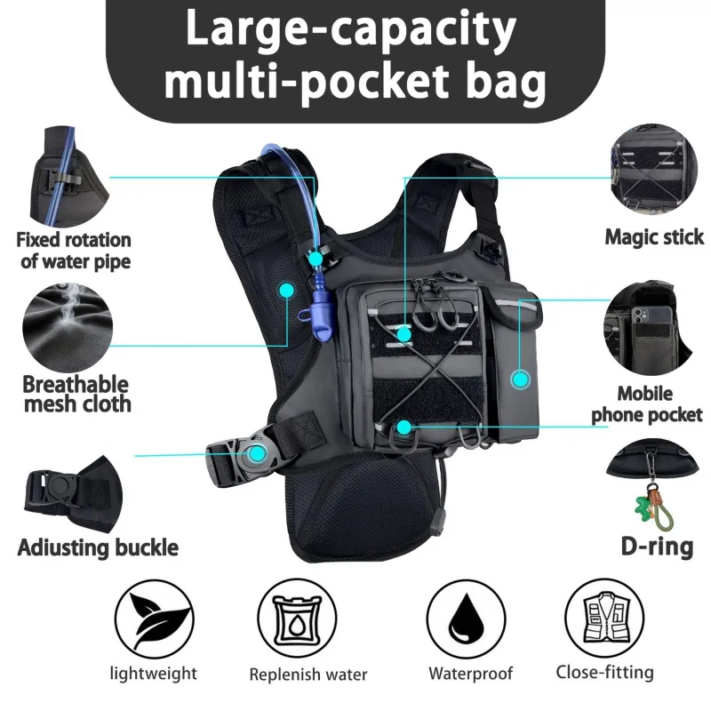 ​High-Quality Tactical Vest Ch - Reflective Running Gear Vest recension och pris