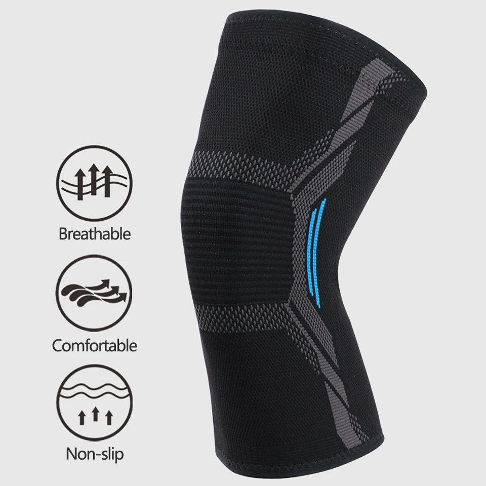 1Pcs Knitted Nylon Sports Knee - Running Gear In The Cold recension och pris