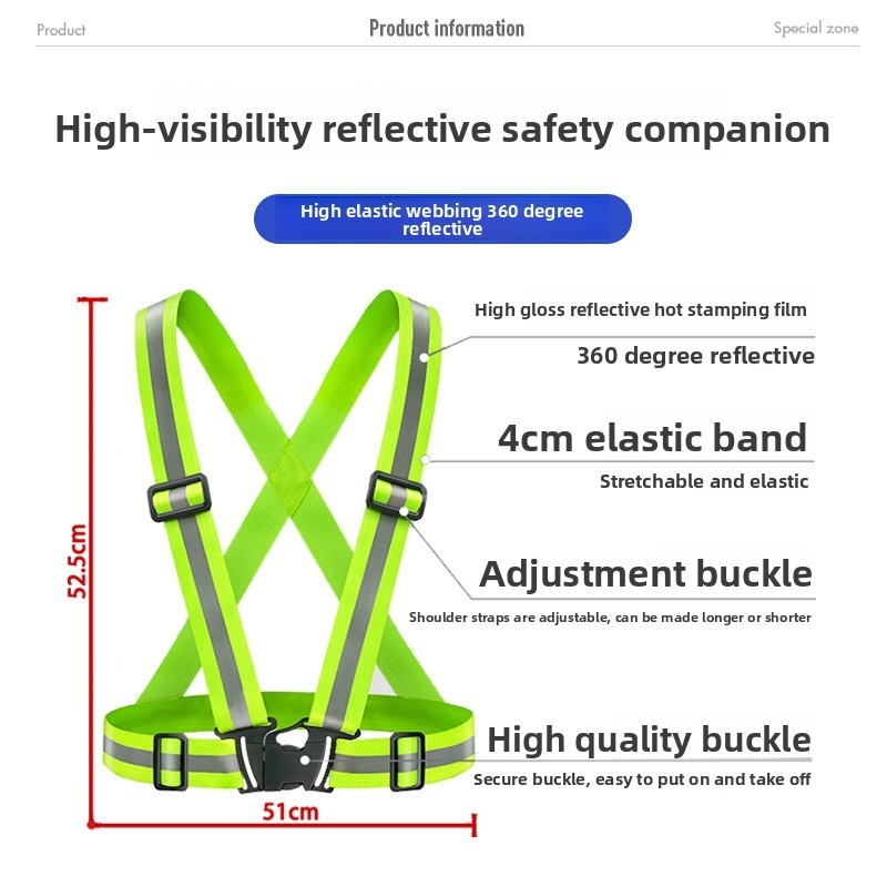 Adjustable Lightweight Reflect - Reflective Running Gear Vest recension och pris