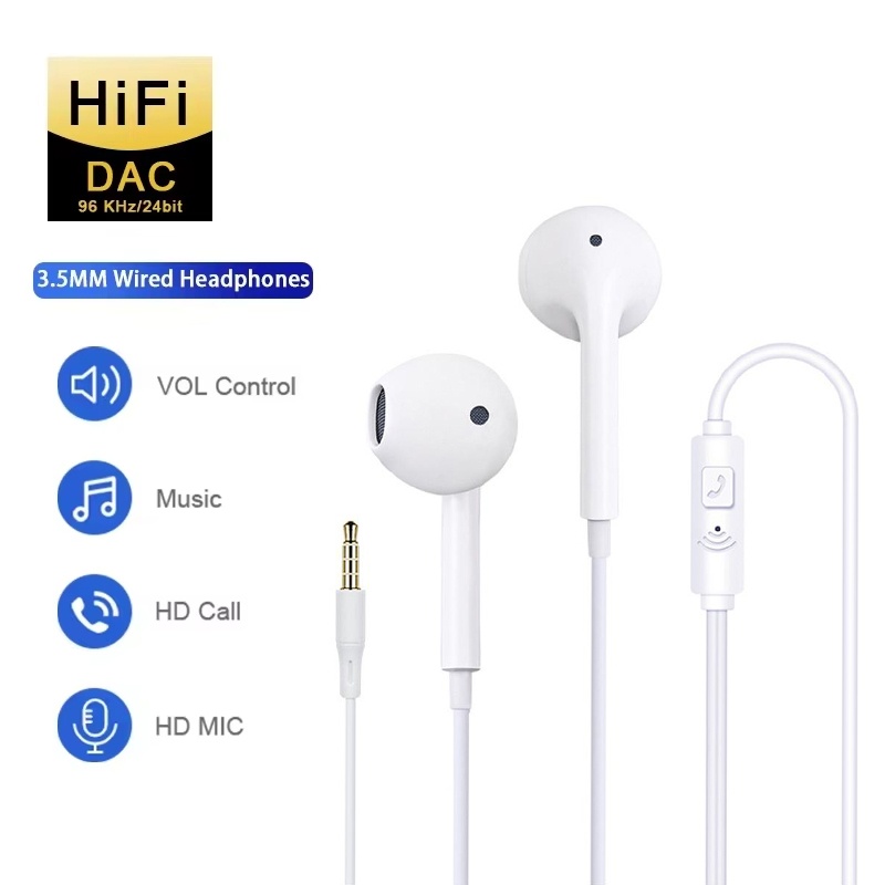 3.5mm In-Ear Earphones For Sma - Running Gear Headphones recension och pris