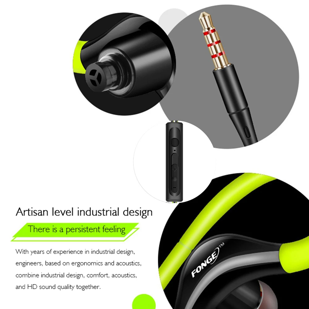 S760 Wired In-ear Waterproof E - Earphone Sport Hook recension och pris