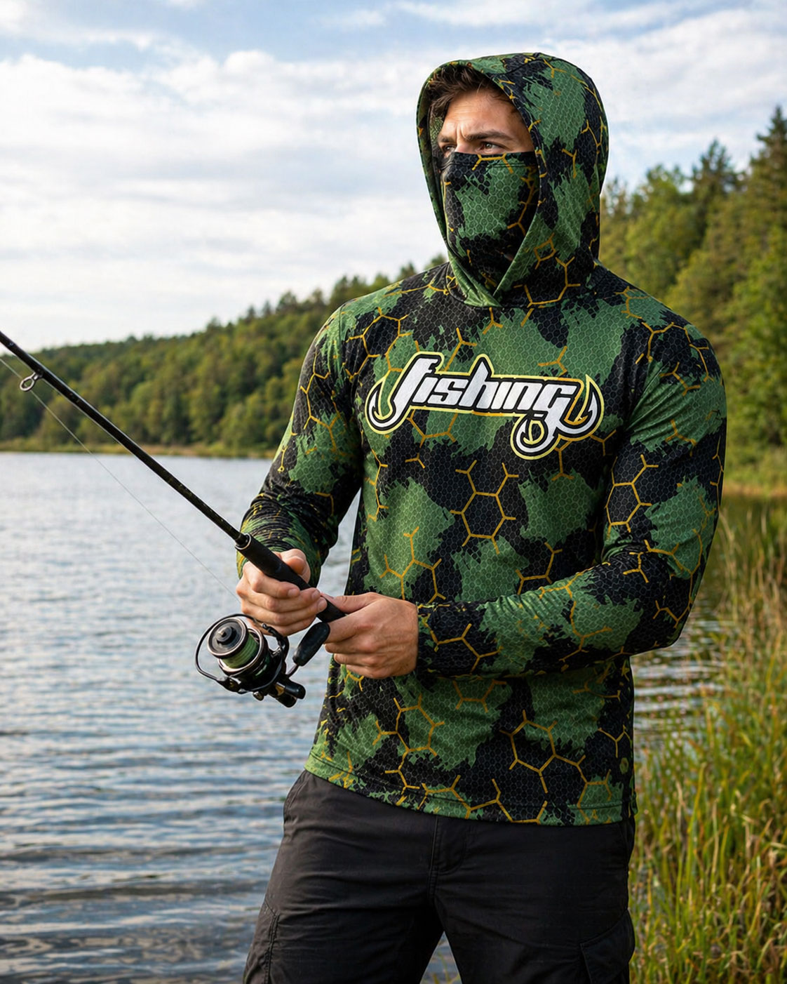 Fishing Hood Riding Tops Wear  - Running Gear Usa recension och pris