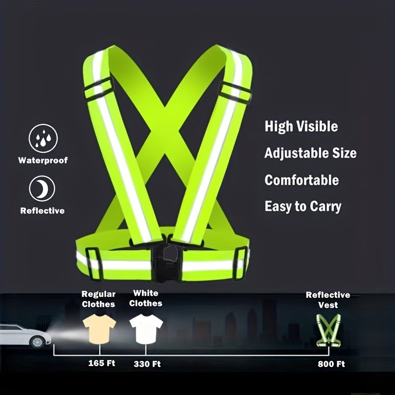 High Visibility Reflective Saf - Reflective Running Gear Vest recension och pris