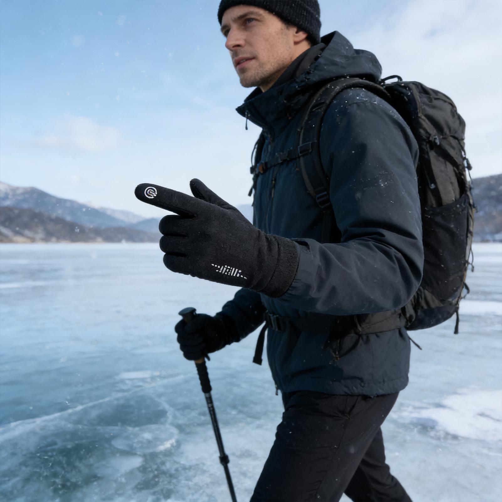 Warm Cycling Gloves Full Finge - Running Gear In The Cold recension och pris