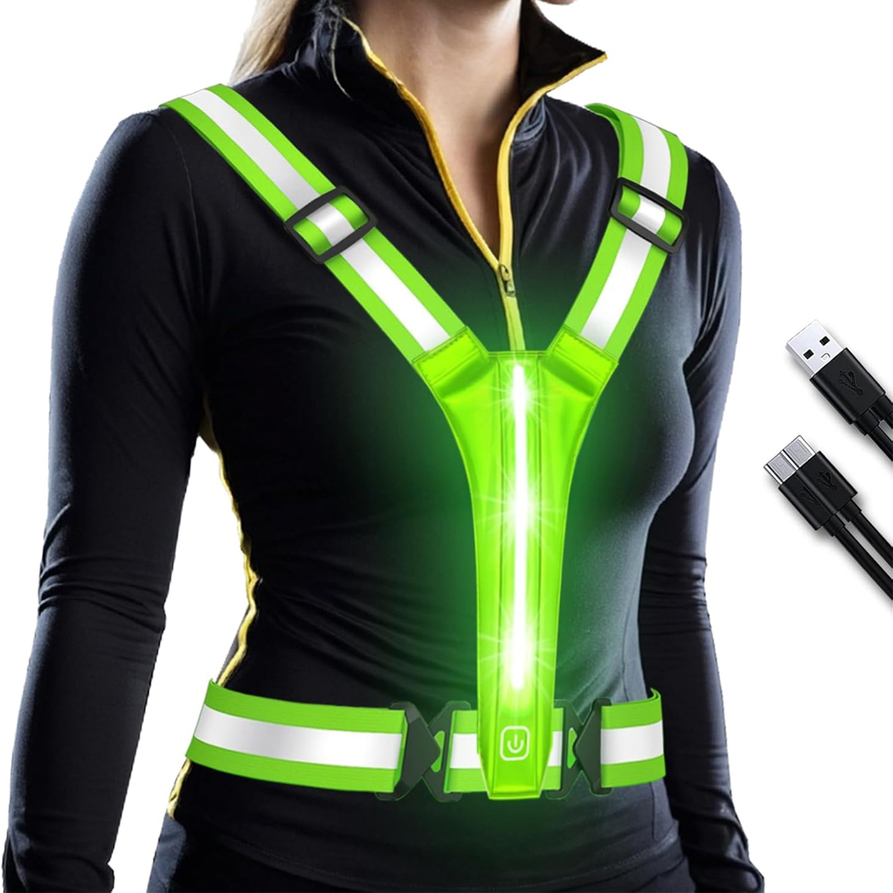 LED Reflective Vest Running Ge - Reflective Running Gear Vest recension och pris